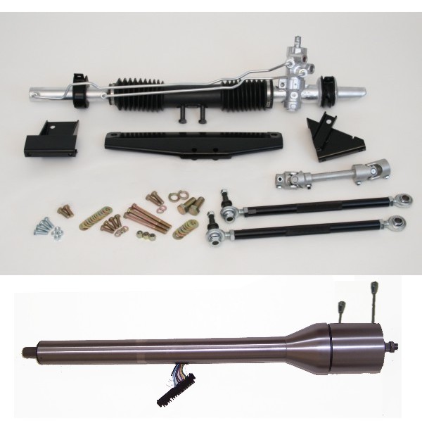 1964-1970 Mustang Steeroids Rack &amp; Pinion Conversion Kit with Column, Manual Steering