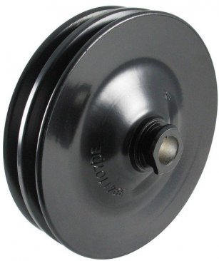 [801001] Power Steering Pulley; OEM GM; Steel; 2 Row; Keyway; SB Only