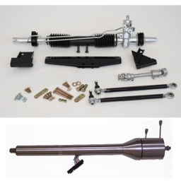 1964 1/2-1970 Mustang Steeroids Rack &amp; Pinion Conversion Kit with Column, Manual Steering