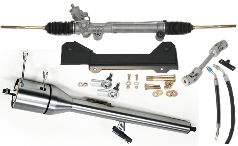 1967-1969 Camaro/Firebird Steeroids Rack & Pinion Conversion Kit with Column, Power Steering