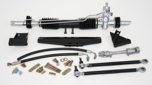 1964-1970 Mustang Steeroids Rack &amp; Pinion Conversion Kit, Reuse Stock Column, Power Steering