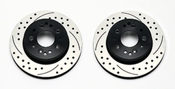 [780-42586] Wilwood Rear Drilled &amp; Slotted Rotors