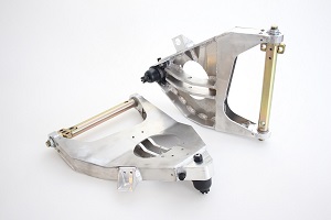 [780-88200] 1963-1982 Corvette Shark Bite Aluminum Lower Control Arms, Natural Finish, Pair - With Ball Joints