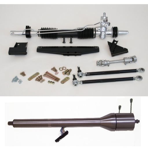 1964 1/2-1970 Mustang Steeroids Rack & Pinion Conversion Kit with Column, Manual Steering