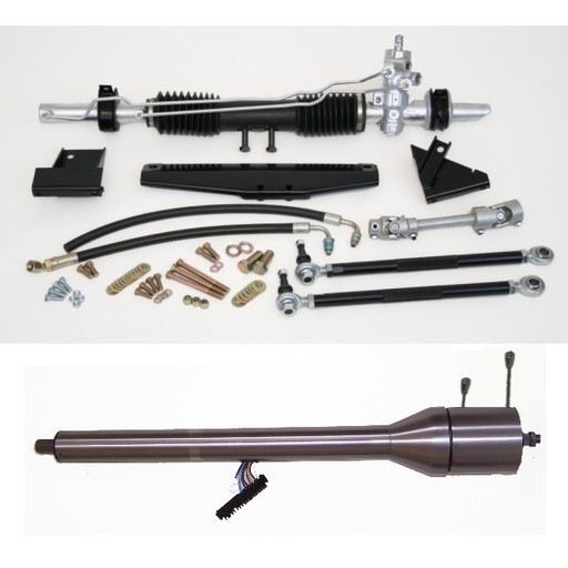 1964 1/2-1970 Mustang Steeroids Rack & Pinion Conversion Kit with Column, Power Steering