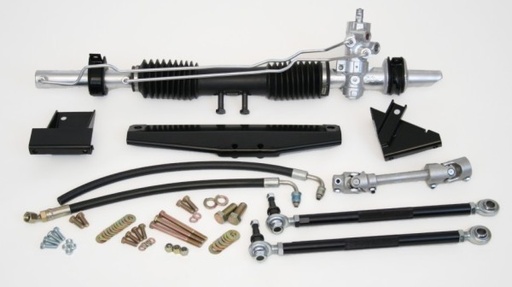 1964 1/2-1970 Mustang Steeroids Rack & Pinion Conversion Kit, Reuse Stock Column, Power Steering