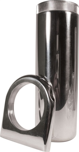 [800600] Power Steering Reservoir; Remote Mount; Polished Aluminum; with Bracket and Hardware
